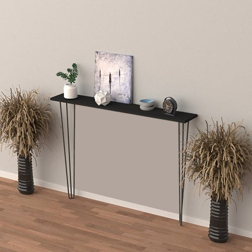 [en.casa] Wandplank met pinpoten Kokemäki zwart - 2 varianten