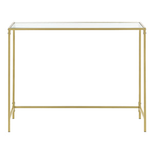 Console tafel Alajarvi sidetable metaal en glas 100x35x80 cm - 2 varianten