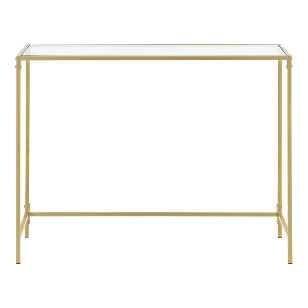 Console tafel Alajarvi sidetable metaal en glas 100x35x80 cm - 2 varianten