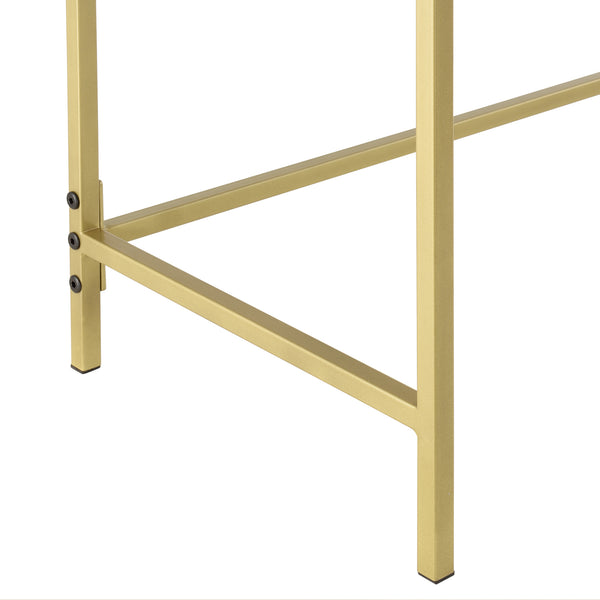 Console tafel Alajarvi sidetable metaal en glas 100x35x80 cm - 2 varianten