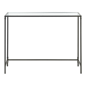 Console tafel Alajarvi sidetable metaal en glas 100x35x80 cm - 2 varianten