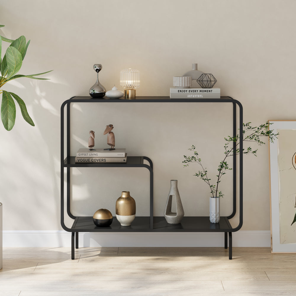 Consoletafel Færder zwart mat [en.casa]