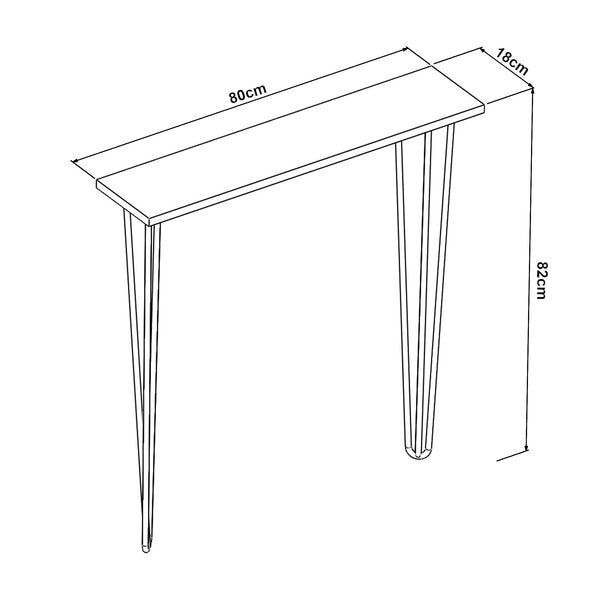 [en.casa] Wandplank met pinpoten Kokemäki zwart - 2 varianten