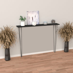 [en.casa] Wandplank met pinpoten Kokemäki zwart - 2 varianten