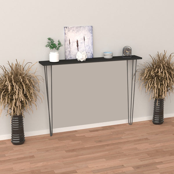 [en.casa] Wandplank met pinpoten Kokemäki zwart - 2 varianten