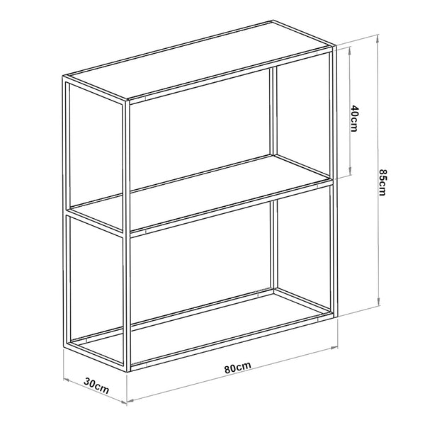 [en.casa] Console tafel sidetable Konnevesi 85x80x30 cm - 2 varianten