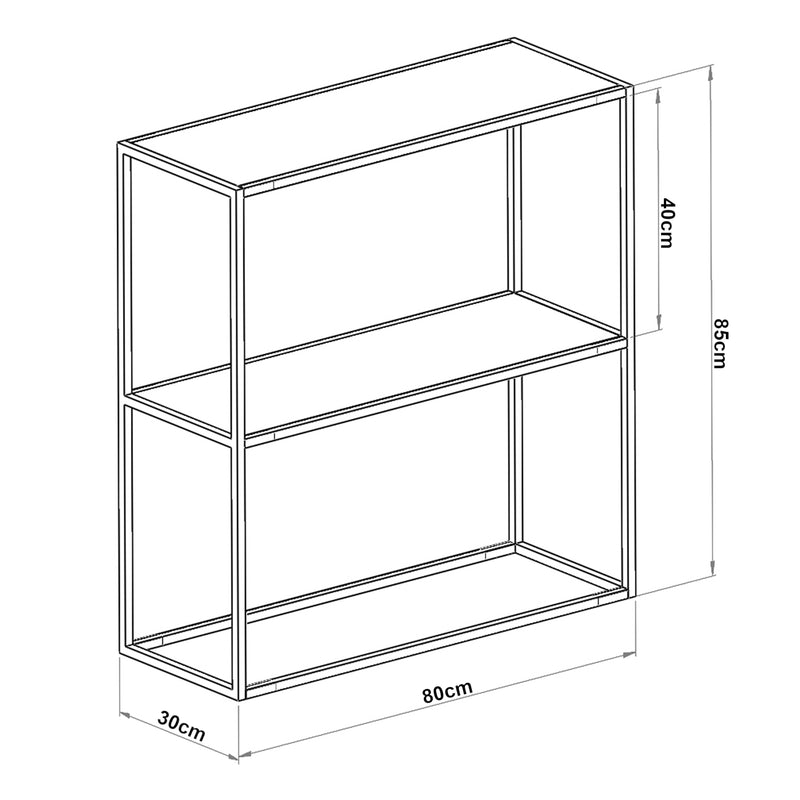 Maatschets [en.casa] Console tafel sidetable Konnevesi 85x80x30 cm - 2 varianten
