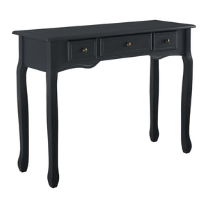 Console tafel sidetafel met 3 lades landelijk grenen en MDF 100x35x78 cm - 3 varianten