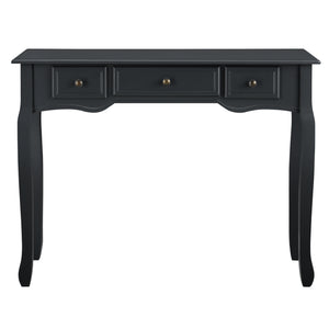 Console tafel sidetafel met 3 lades landelijk grenen en MDF 100x35x78 cm - 3 varianten