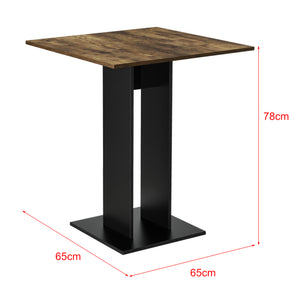 Design eettafel Lindesnes 65x65x78 cm vierkant - verschillende kleuren