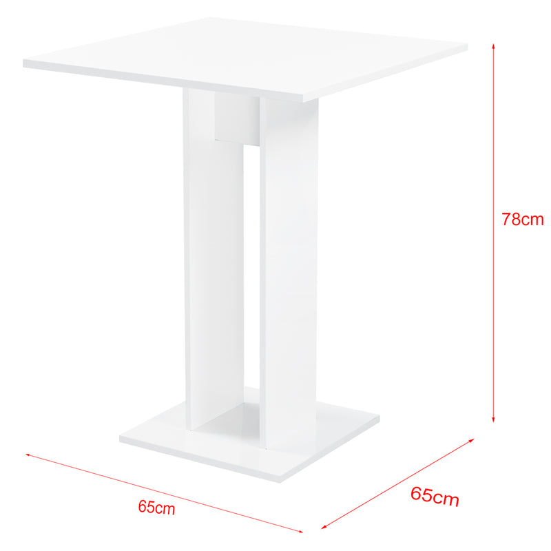 Maatschets Design eettafel Lindesnes 65x65x78 cm vierkant - verschillende kleuren