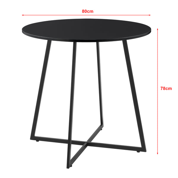 [en.casa] Eettafel Vaggeryd rond 78x80 cm - 2 varianten