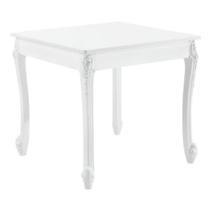 Eettafel Lüneburg landelijk MDF en kunststof wit - 2 maten