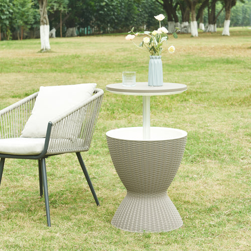 Kühltisch Atessa 58x48,5cm Lichtbruin [casa.pro] - premiumXL