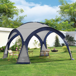 [pro.tec] Paviljoen Grästorp met LED-verlichting 345x345x247 cm - 3 varianten