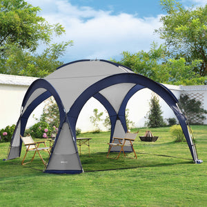 [pro.tec] Paviljoen Grästorp met LED-verlichting 345x345x247 cm - 3 varianten