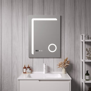 LED - Badspiegel Chambave zilverkleurig in verschillende maten [pro.tec] - premiumXL
