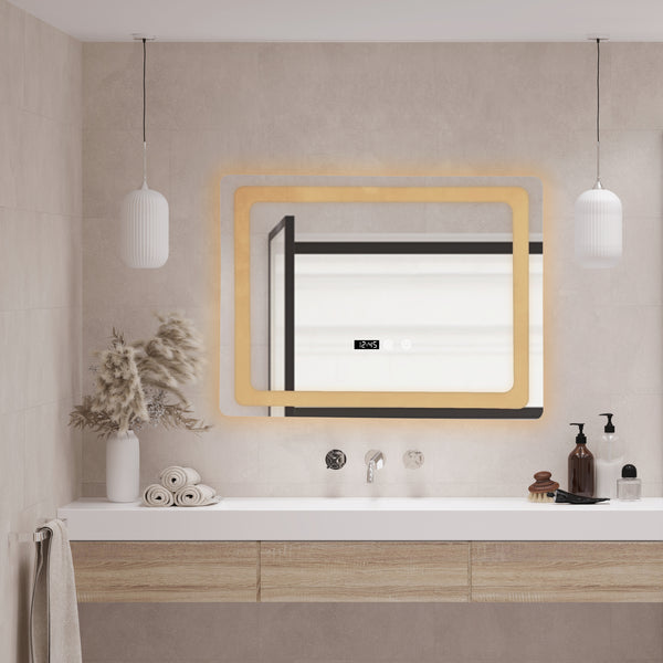 [pro.tec] LED spiegel Casoli zilverkleurig - 4 varianten