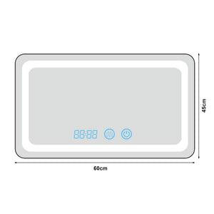 [pro.tec] LED spiegel Casoli zilverkleurig - 4 varianten