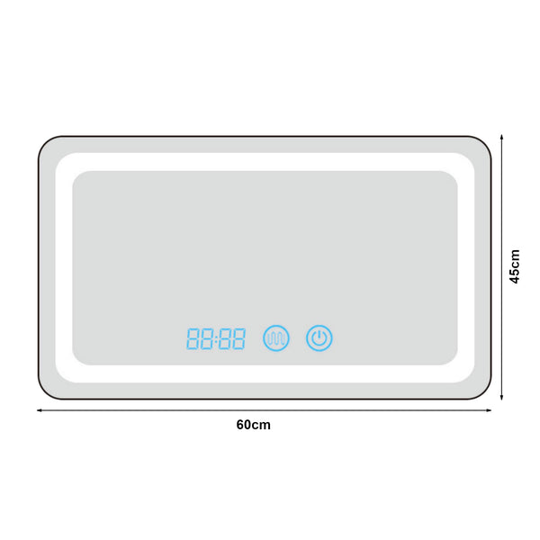 [pro.tec] LED spiegel Casoli zilverkleurig - 4 varianten