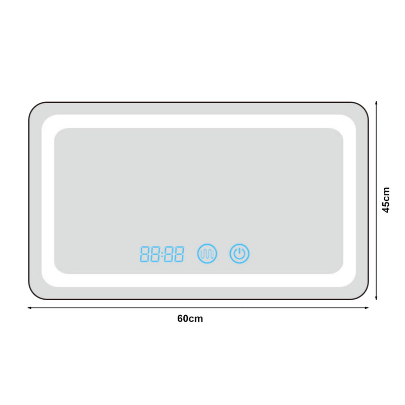 Maatschets [pro.tec] LED spiegel Casoli zilverkleurig - 4 varianten
