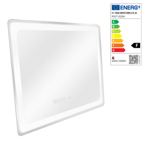 [pro.tec] LED spiegel Casoli zilverkleurig - 4 varianten