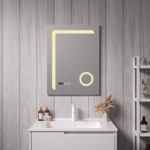 [pro.tec] Spiegel Chambave met LED verlichting zilverkleurig - 4 varianten