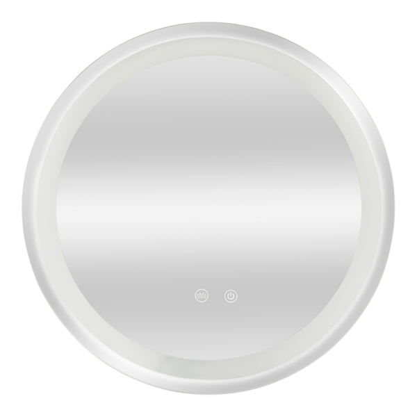 [pro.tec] LED spiegel rond Maratea zilverkleurig - 4 varianten