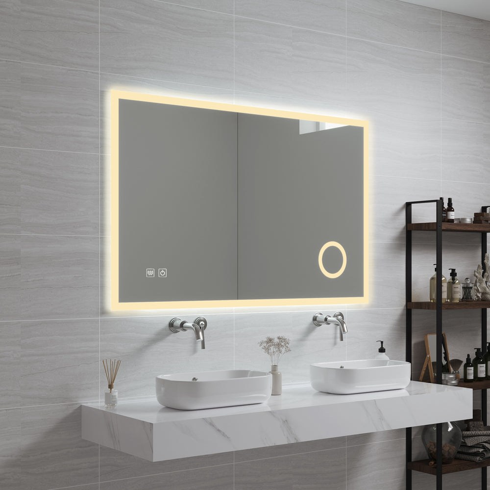 LED - Badspiegel Scafa Wit in versch. maten [pro.tec] - premiumXL