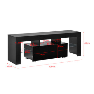 Tv meubel Grimsey met led verlichting, afstandsbediening, planken en lade - verschillende kleuren
