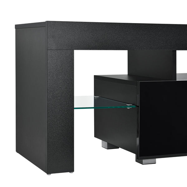 Tv meubel Grimsey met led verlichting, afstandsbediening, planken en lade - verschillende kleuren