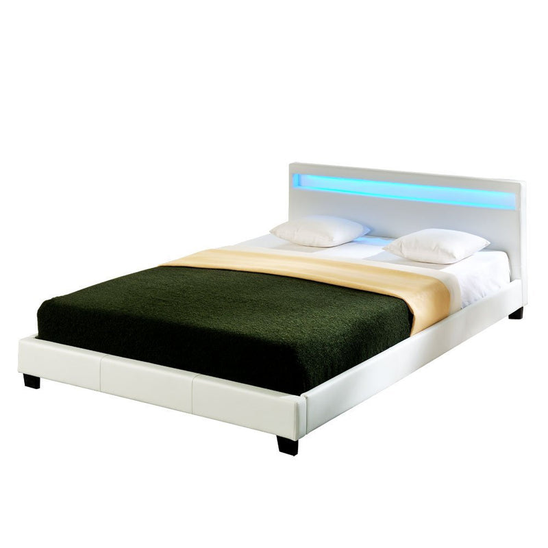 Maatschets Bed Parijs met LED-verlichting bedbodem - verschillende maten en kleuren