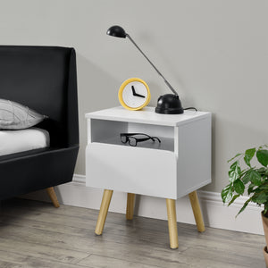 Nachtkastje Dargaville 50x40x34 cm Wit en.casa - premiumXL