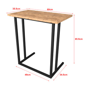 [en.casa] Bureau Högsby laptoptafel 65,5x60x35,5 cm - 4 varianten