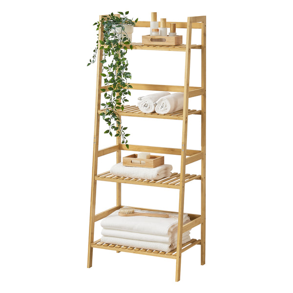 [en.casa] Opbergrek staand Vinje met 4 planken 48x32x123 cm