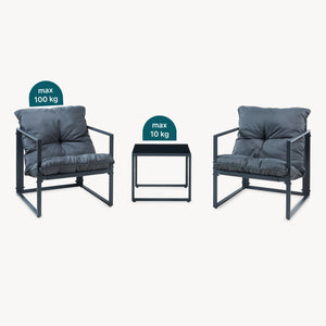 Tuinset Karg - 3-delige loungeset casa.pro