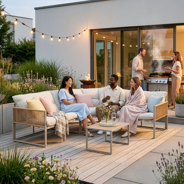 Loungeset Karg tuinset met kussens casa.pro