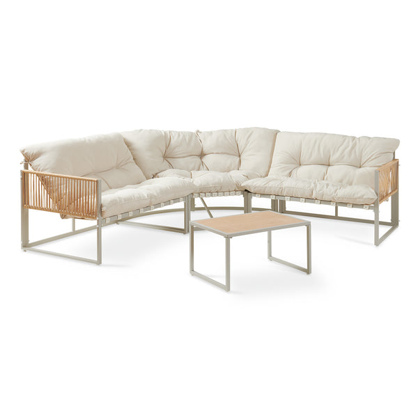 Loungeset Karg tuinset met kussens casa.pro