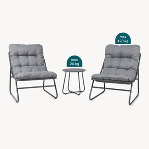 Tuinset Malmö - 3-delige loungeset casa.pro