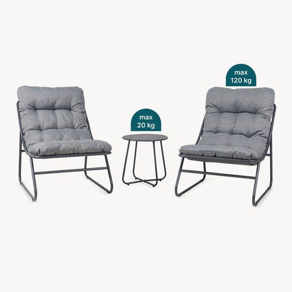 Tuinset Malmö - 3-delige loungeset casa.pro