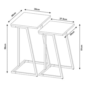 Bijzettafel Salem set van 2 [en.casa]
