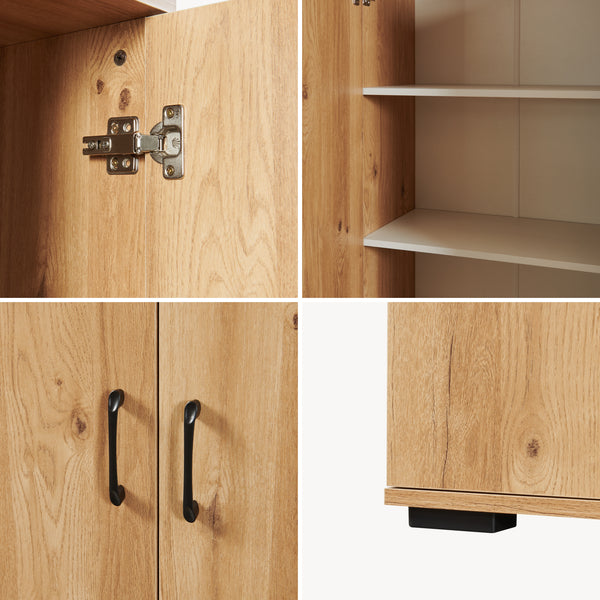 Opbergkast Chalvefted smalle kast [en.casa]