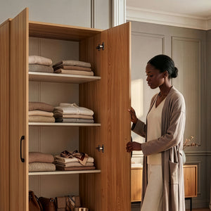 Opbergkast Chalvefted smalle kast [en.casa]