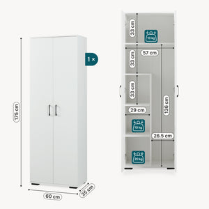 Opbergkast Chalvefted smalle kast [en.casa]