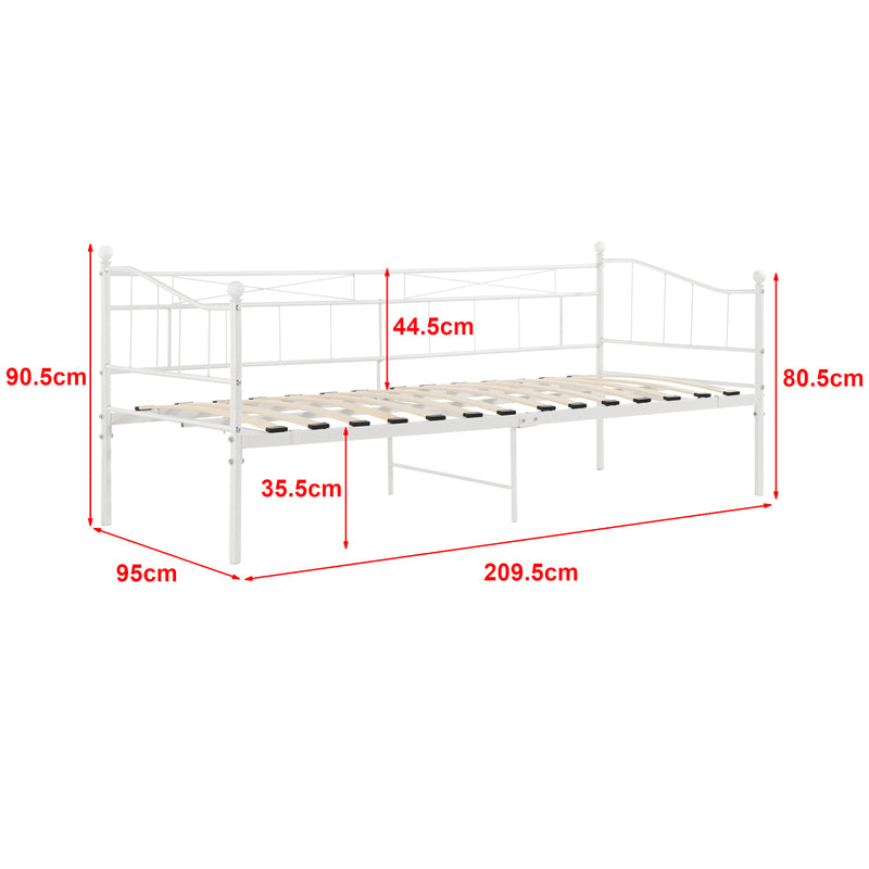 Maatschets Eenpersoons slaapbank Arjeplog 90x200 cm - 2 varianten