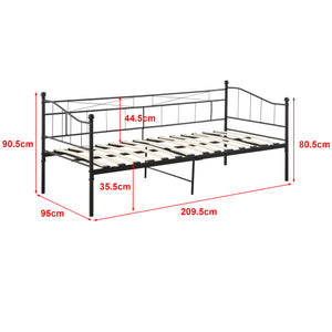 Eenpersoons slaapbank Arjeplog met matras 90x200 cm - 2 varianten