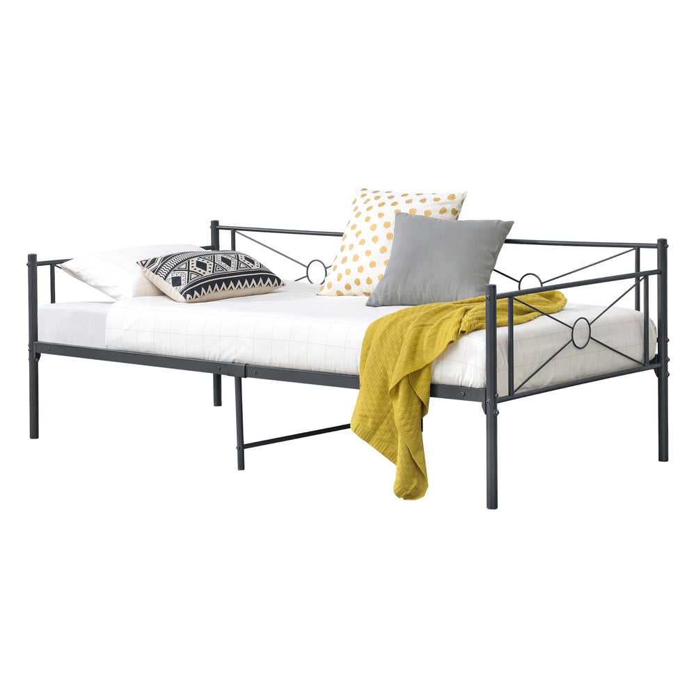 Metalen bed Alvesta bedframe met bedbodem 90x200 cm - 3 varianten
