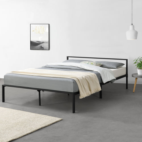 Metallbett Imatra Stahl Schwarz [en.casa] - premiumXL