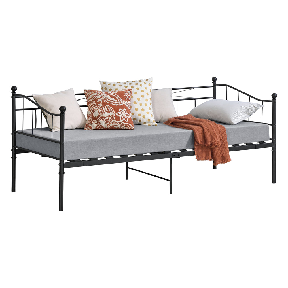 Metalen bed Arjeplog 90x200 cm tot 150 kg verschillende kleuren en.casa - premiumXL