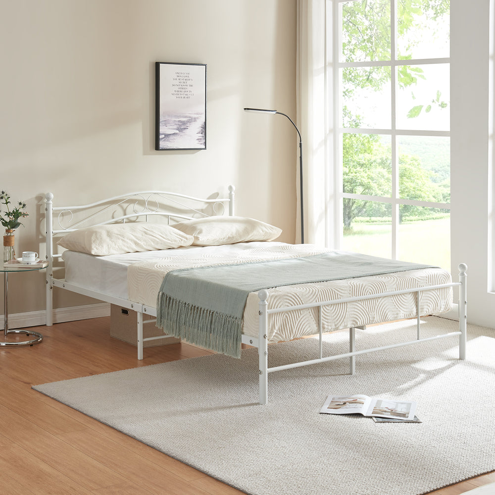 Metallbett Florenz in verschillende kleuren en maten [en.casa] - premiumXL